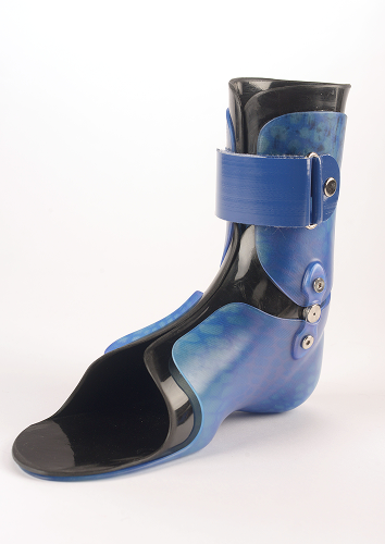 Blue Snakeskin AFO Front